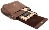 Leabags Washington Umhängetasche aus echtem Büffel-Leder im Vintage Look - LEABAGS