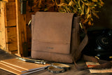 Leabags Washington Umhängetasche aus echtem Büffel-Leder im Vintage Look - LEABAGS