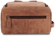 Leabags Palm Beach Kulturbeutel aus echtem Büffel-Leder im Vintage Look - LEABAGS