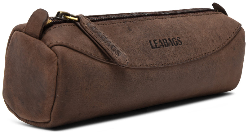 Leabags Fort Rock Mäppchen aus echtem Büffel-Leder im Vintage Look - LEABAGS