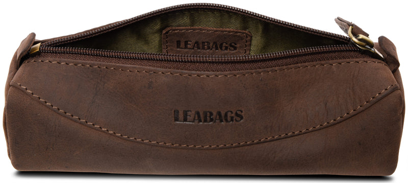 Leabags Fort Rock Mäppchen aus echtem Büffel-Leder im Vintage Look - LEABAGS