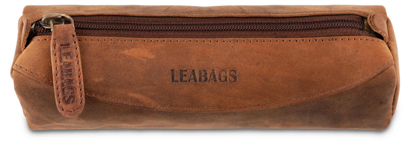 Leabags Fort Rock Mäppchen aus echtem Büffel-Leder im Vintage Look - LEABAGS