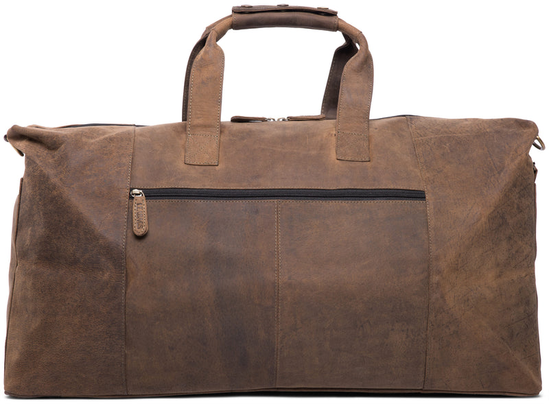 Leabags Sydney Reisetasche aus echtem Büffel-Leder im Vintage Look