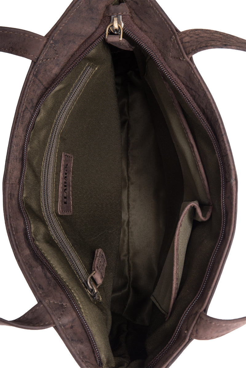 Leabags Turin Handtasche aus echtem Büffel-Leder im Vintage Look