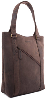 Leabags Mons Handtasche aus echtem Büffel-Leder im Vintage Look