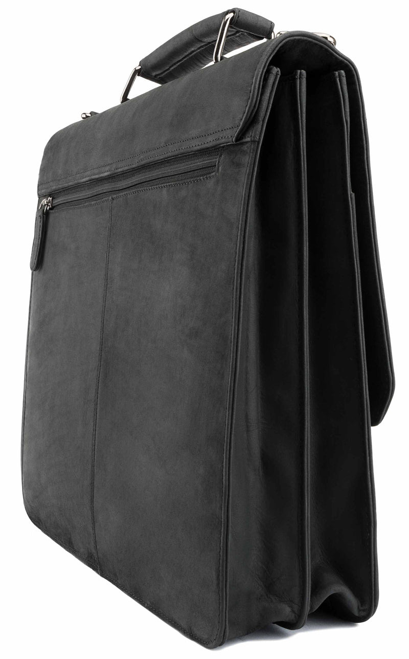 Leabags Gainsville Aktentasche Laptoptasche 15 Zoll Ledertasche im Vintage Look - LEABAGS