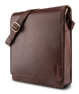 Leabags London Leder-Umhängetasche I Laptoptasche bis 13 Zoll - LEABAGS
