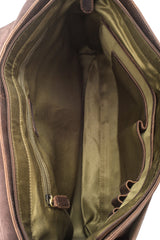 Leabags Cambridge bandolera bolso de hombro bolso para portátil 15 pulgadas de cuero natural