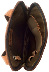 Leabags Detroit Umhängetasche aus echtem Büffel-Leder im Vintage Look - LEABAGS