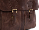 Leabags Scottdale Aktentasche 15 Zoll Laptoptasche aus echtem Leder im Vintage Look - LEABAGS