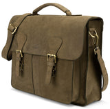 Leabags Scottdale Aktentasche 15 Zoll Laptoptasche aus echtem Leder im Vintage Look - LEABAGS