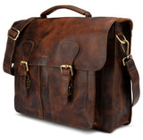 Leabags Scottdale maletín maletín para portátil de 15 pulgadas hecho de cuero genuino con un aspecto vintage