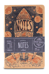 Leabags Pocket Notes Deco Edition Notizbücher 68 Seiten- 3er Pack - LEABAGS